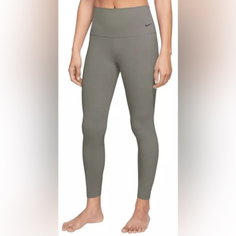 Nike Women's Zenvy Gentle-Support High-Waisted 7/8 Leggings Light Army Sz XS